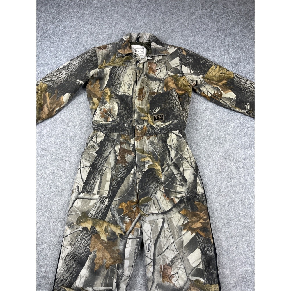 Walls Advantage Camo Coveralls Youth Small Brown Insulated Hunting Suit Hardwood - Picture 1 of 13
